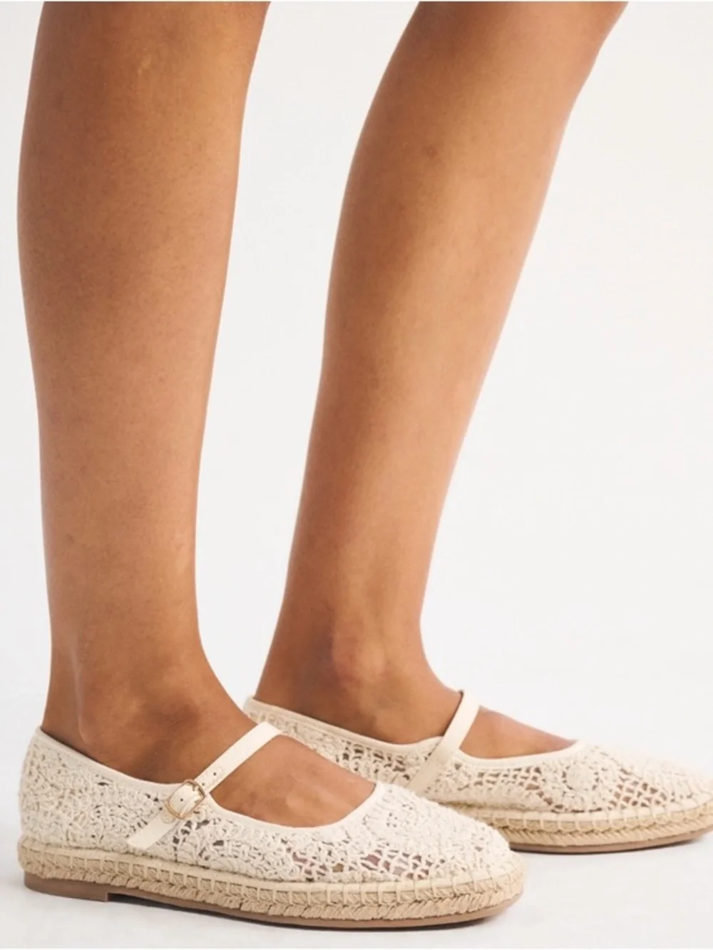 Abercrombie & Fitch Crochet Espadrille Flat Nee